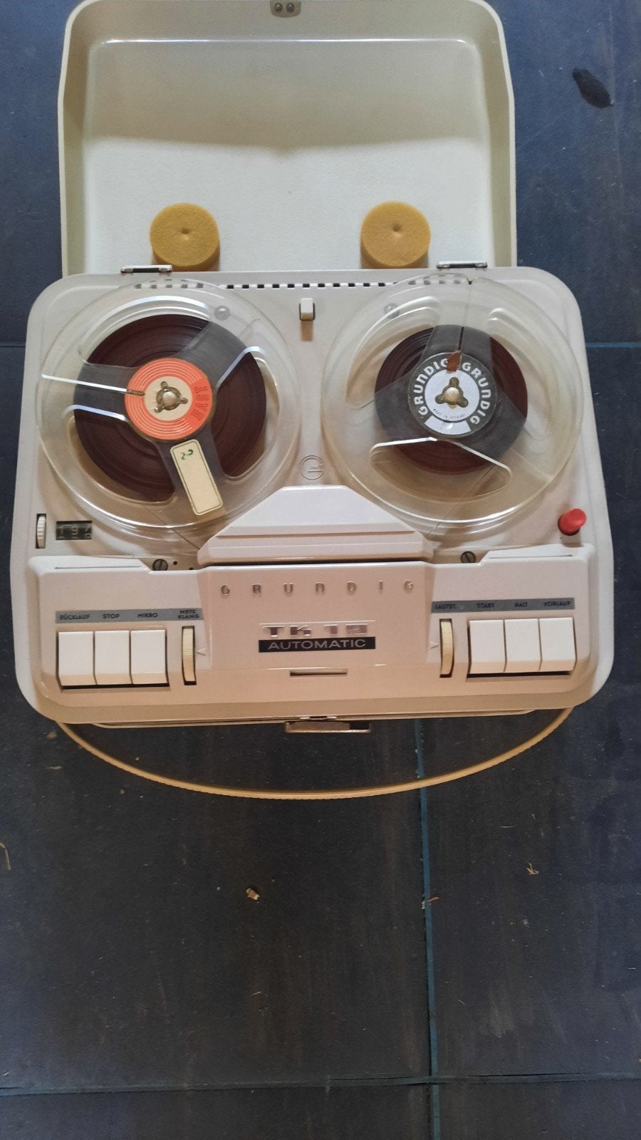 Grundig TK 12 Automatic Bandrecorder met banden, Ophalen of Verzenden, Bandrecorder, Met banden