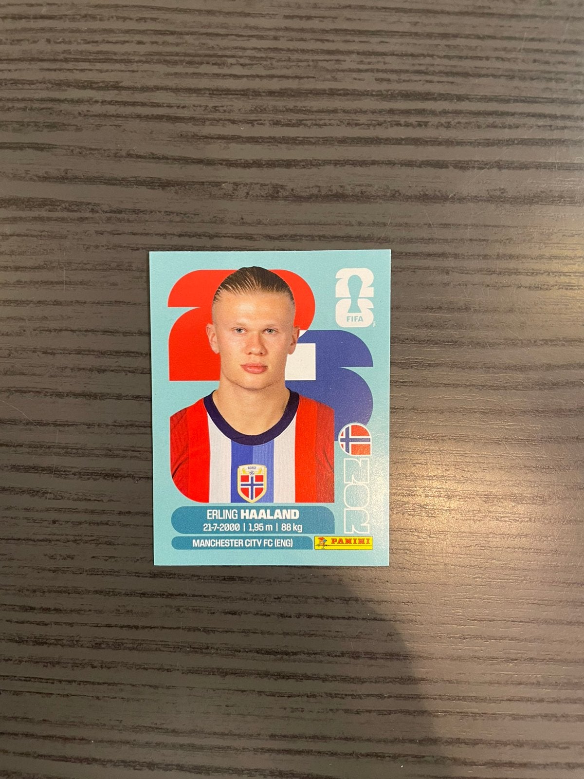 Panini Fifa 2026 Sticker Erling HAALAND, Verzenden, Nieuw, Buitenlandse clubs, Poster, Plaatje of Sticker