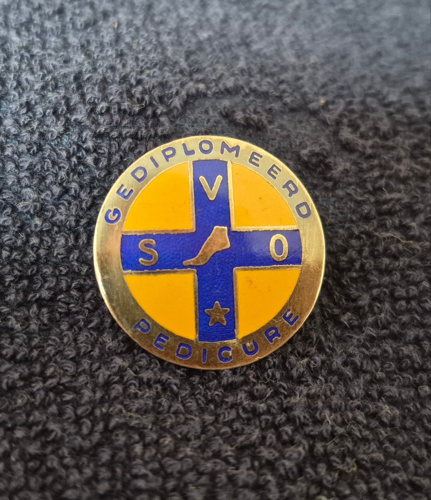 Oude zilveren SVO Pedicure speld, Gebruikt, Minder dan 4 cm, Ophalen of Verzenden, Zilver