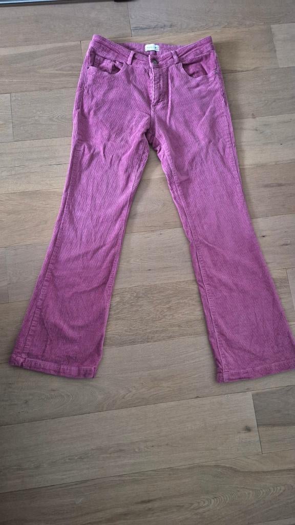 Para mi broek maat 38 rib flair, Maat 38/40 (M), Ophalen of Verzenden, Zo goed als nieuw, Roze