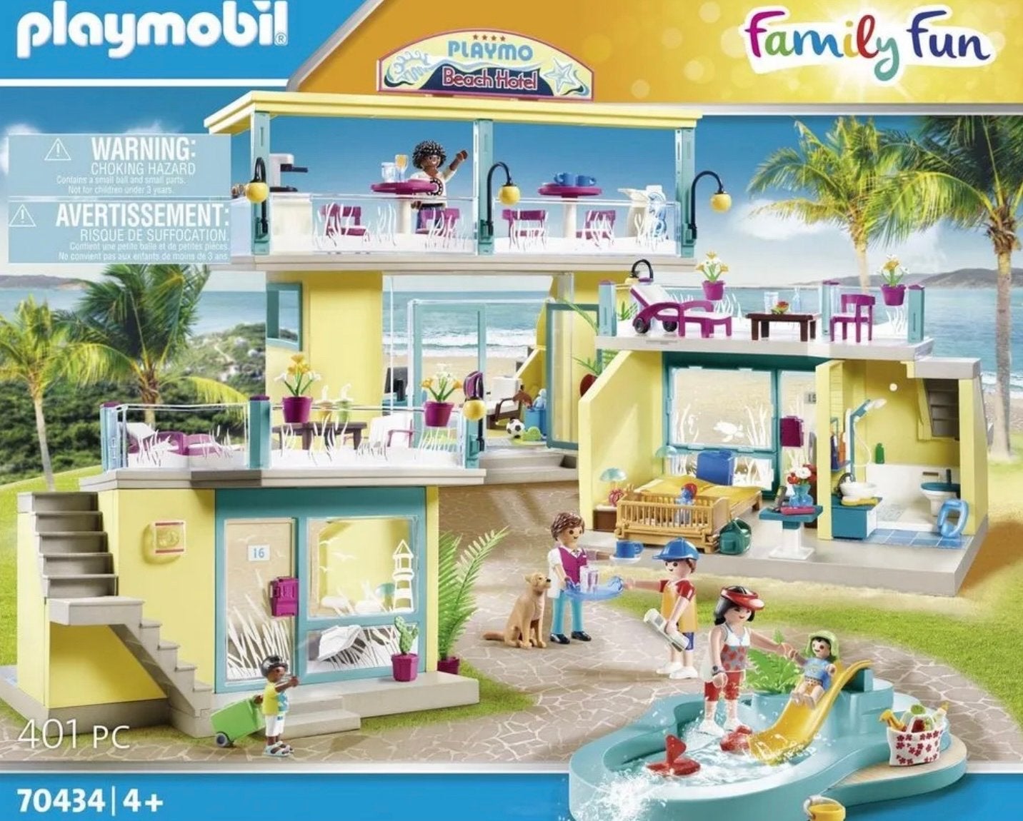 Playmobil strandhotel 70343, Kinderen en Baby's, Ophalen of Verzenden, Zo goed als nieuw