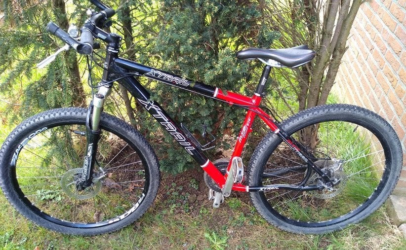 X-trail mountainbike Alu6061 26inch magnesium voorvork, Fietsen en Brommers, Fietsen | Mountainbikes en ATB, Gebruikt, Hardtail