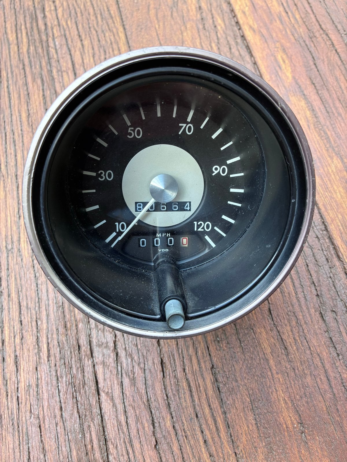 Originele VW Karmann Ghia Typ14 VDO KM teller met dagteller, Ophalen, Gebruikt, Oldtimer onderdelen