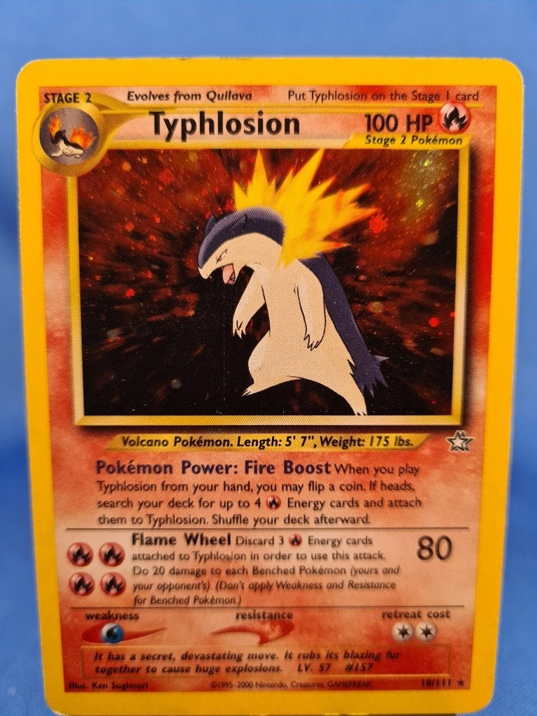 Typhlosion 18/111 - Neo Genesis, Verzenden, Gebruikt