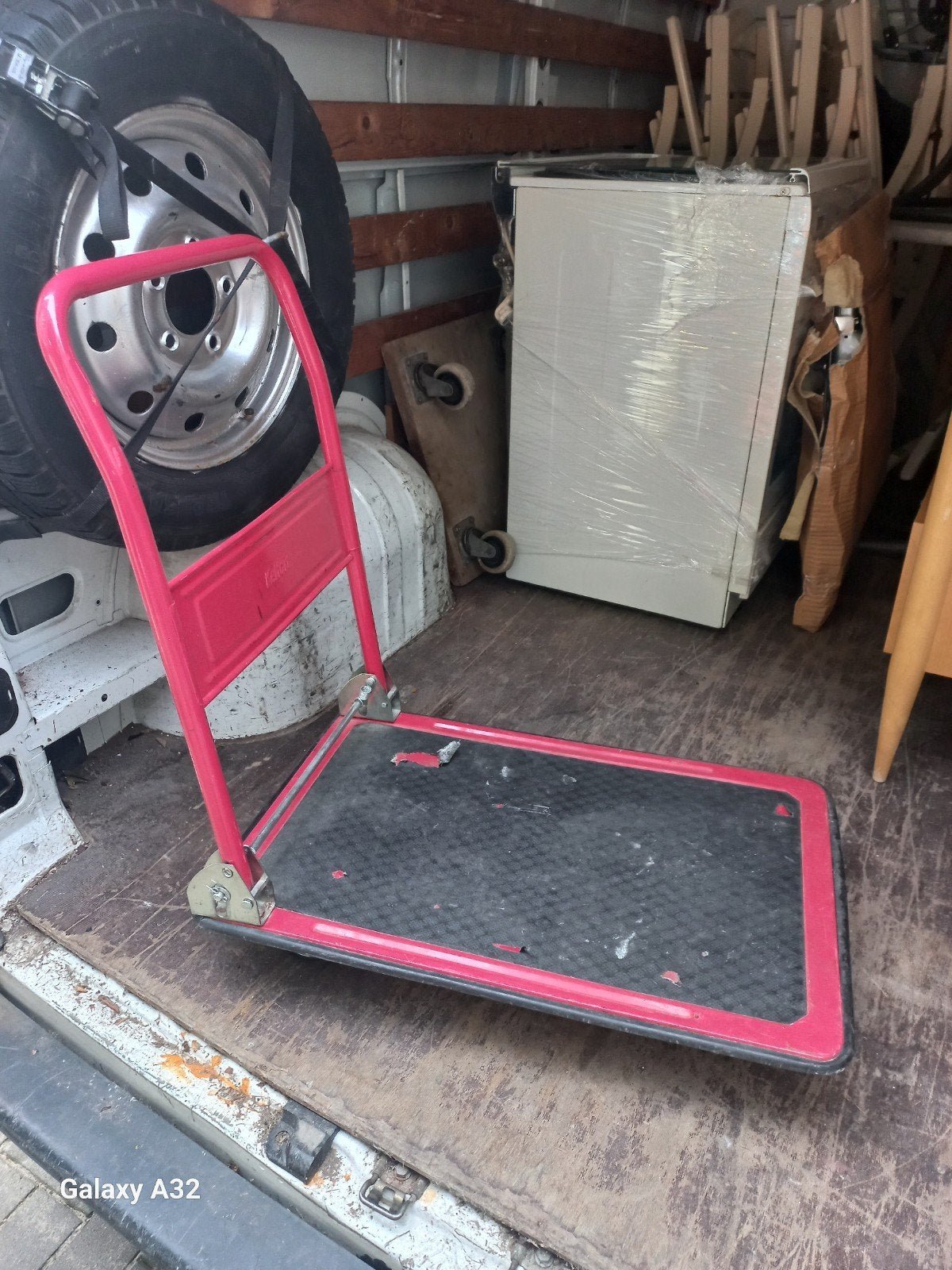 Opvouwbare Transportkar / Steekwagen - Rood, Ophalen, Gebruikt, Transportkar