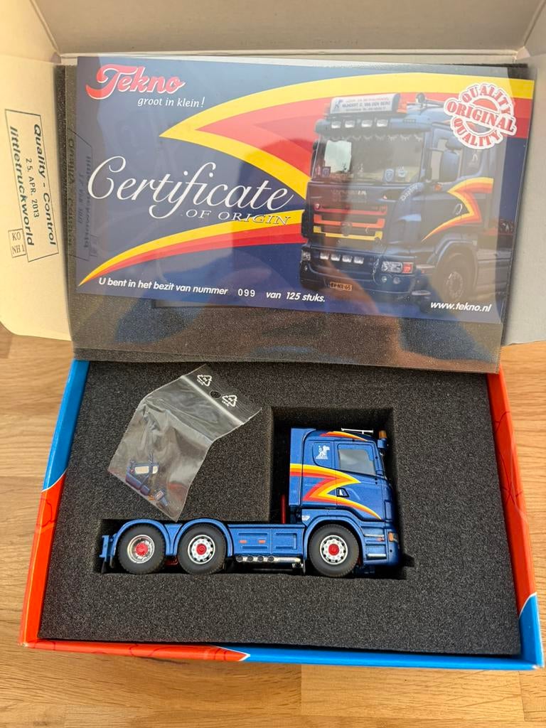 Tekno scania van den berg nieuw, Verzenden, Zo goed als nieuw, Bus of Vrachtwagen, Tekno