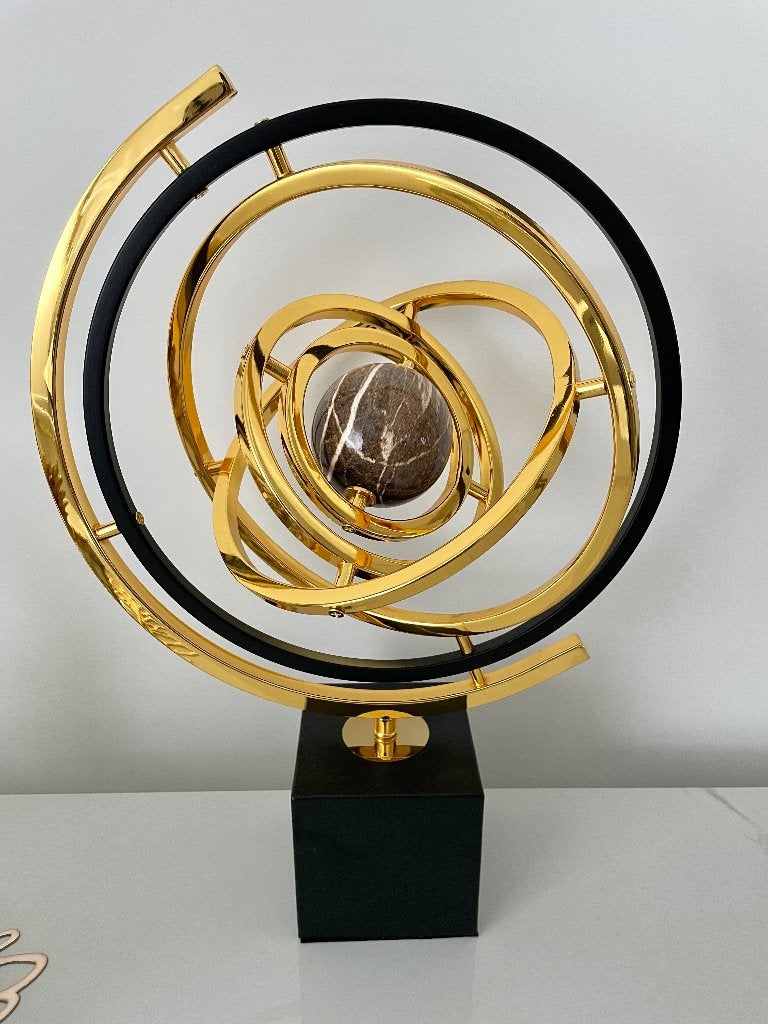 Wereldbol beeld goud decoratie, Ophalen of Verzenden, Dier