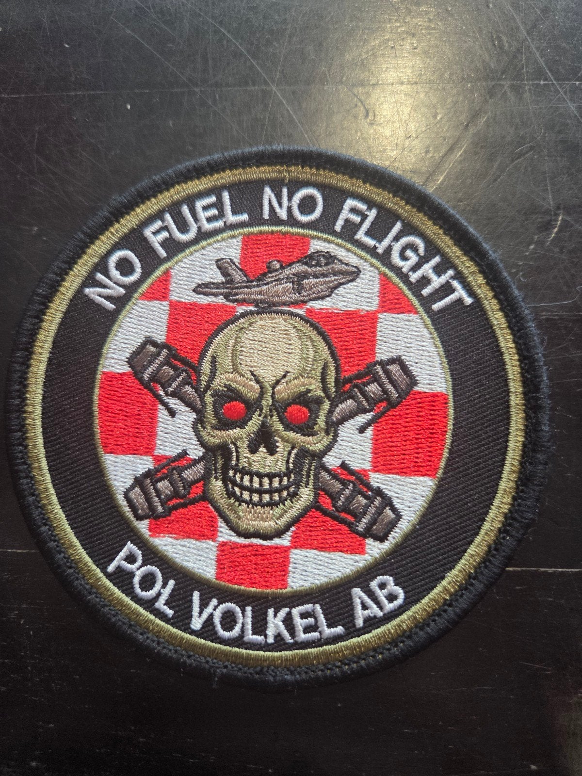 Patch Pol Volkel | Luchtmacht | Militair, Verzamelen, Ophalen of Verzenden, Luchtmacht, Nederland, Embleem of Badge