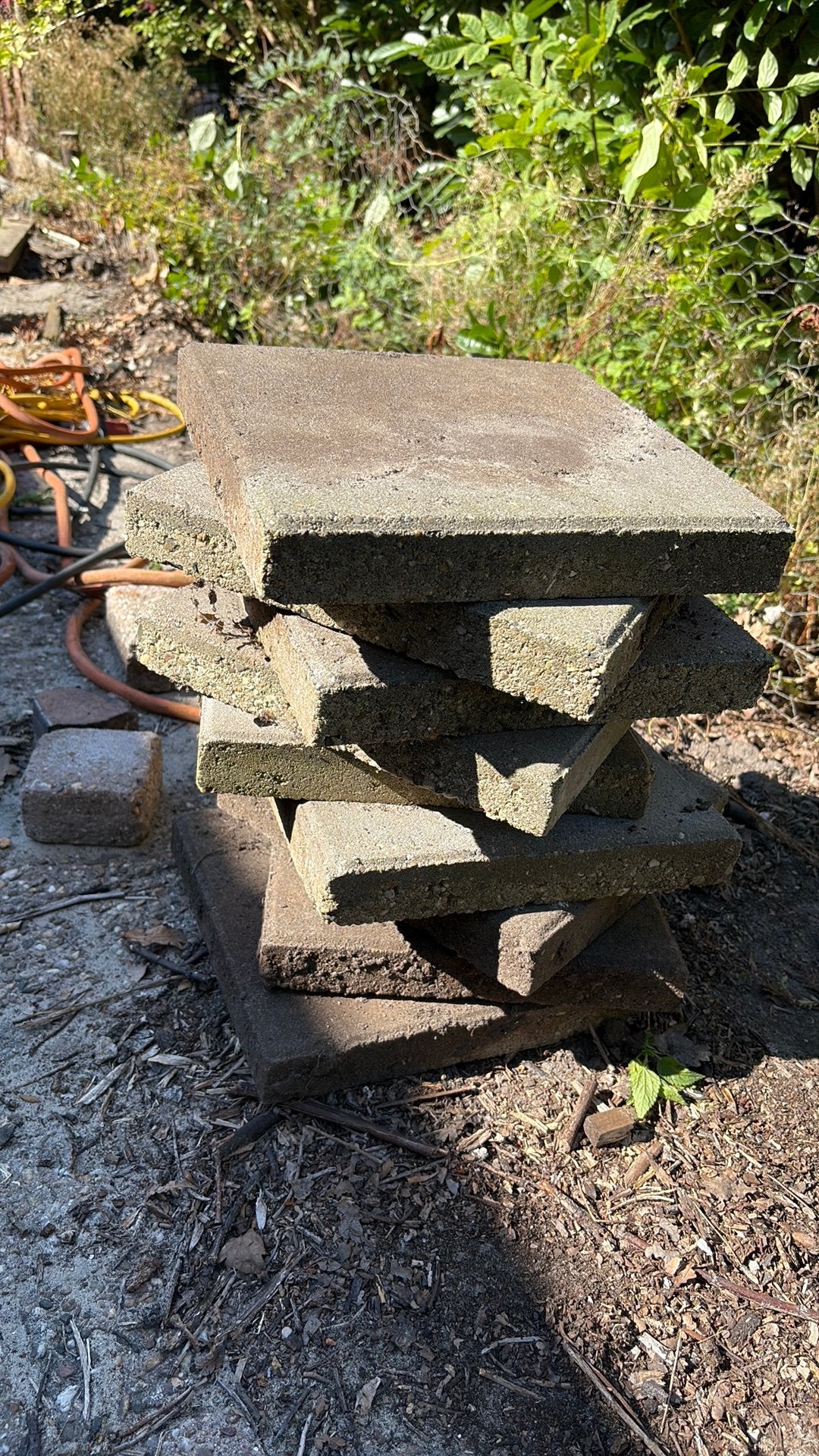 Betontegel grijs 30x30 4 stuks., Tuin en Terras, Tegels en Klinkers, Ophalen, Gebruikt, Beton, Terrastegels