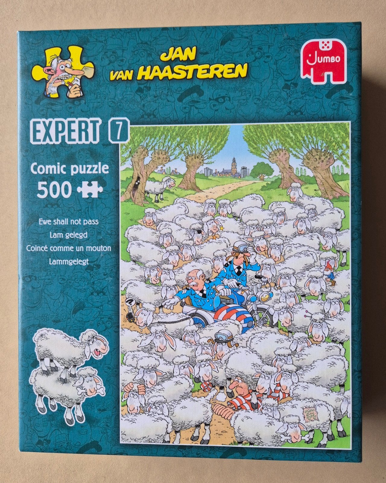 Jan van Haasteren puzzel, Expert 7, Lam gelegd, 500st. ., Hobby en Vrije tijd, Denksport en Puzzels, Ophalen of Verzenden, 500 t/m 1500 stukjes