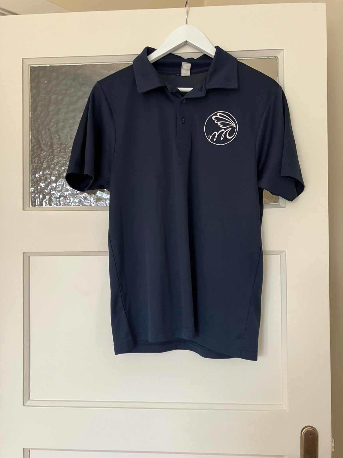 Sportshirt Mendel College maat s, Ophalen of Verzenden, Zo goed als nieuw, Blauw