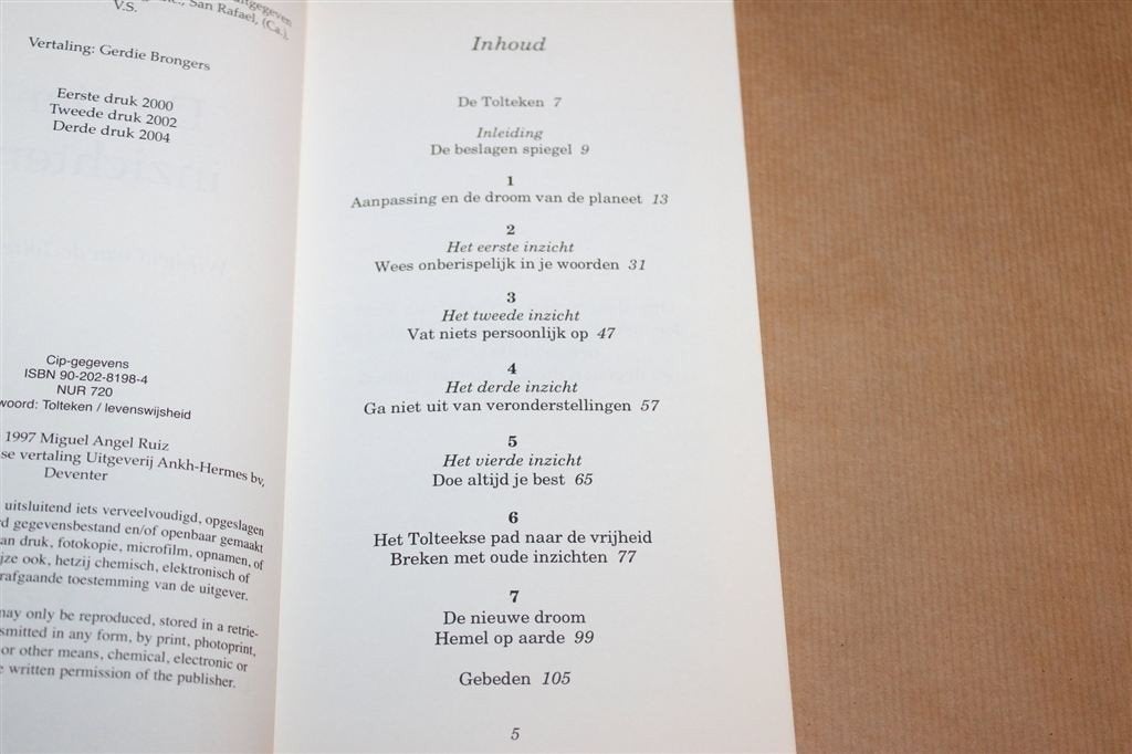 De Vier Inzichten — Toltekenwijsheid, Miguel Ruiz, Ophalen of Verzenden, Gelezen, Overige onderwerpen, Achtergrond en Informatie