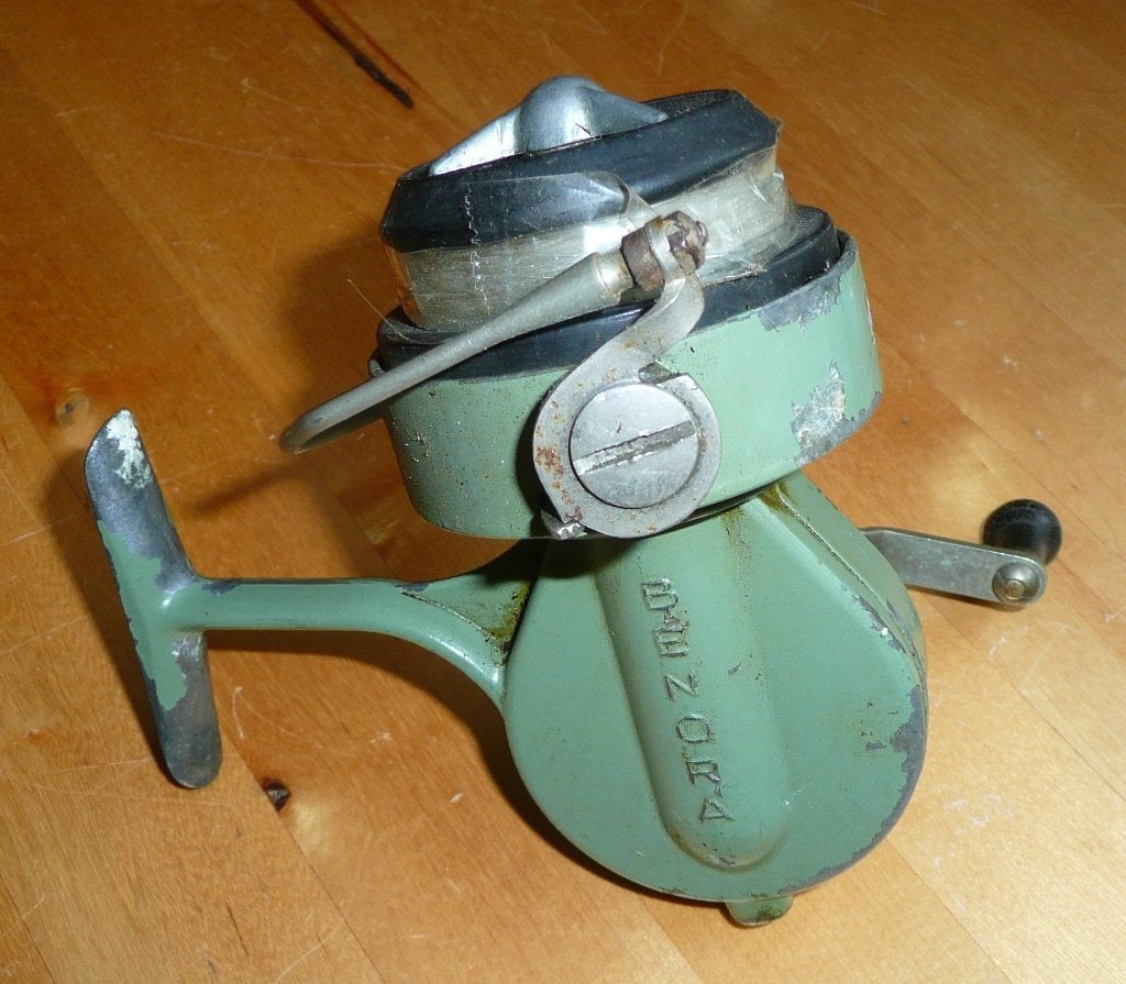 21 x werphengel molen Fishing Reel (paar vintage):, Ophalen of Verzenden, Gebruikt, Molen