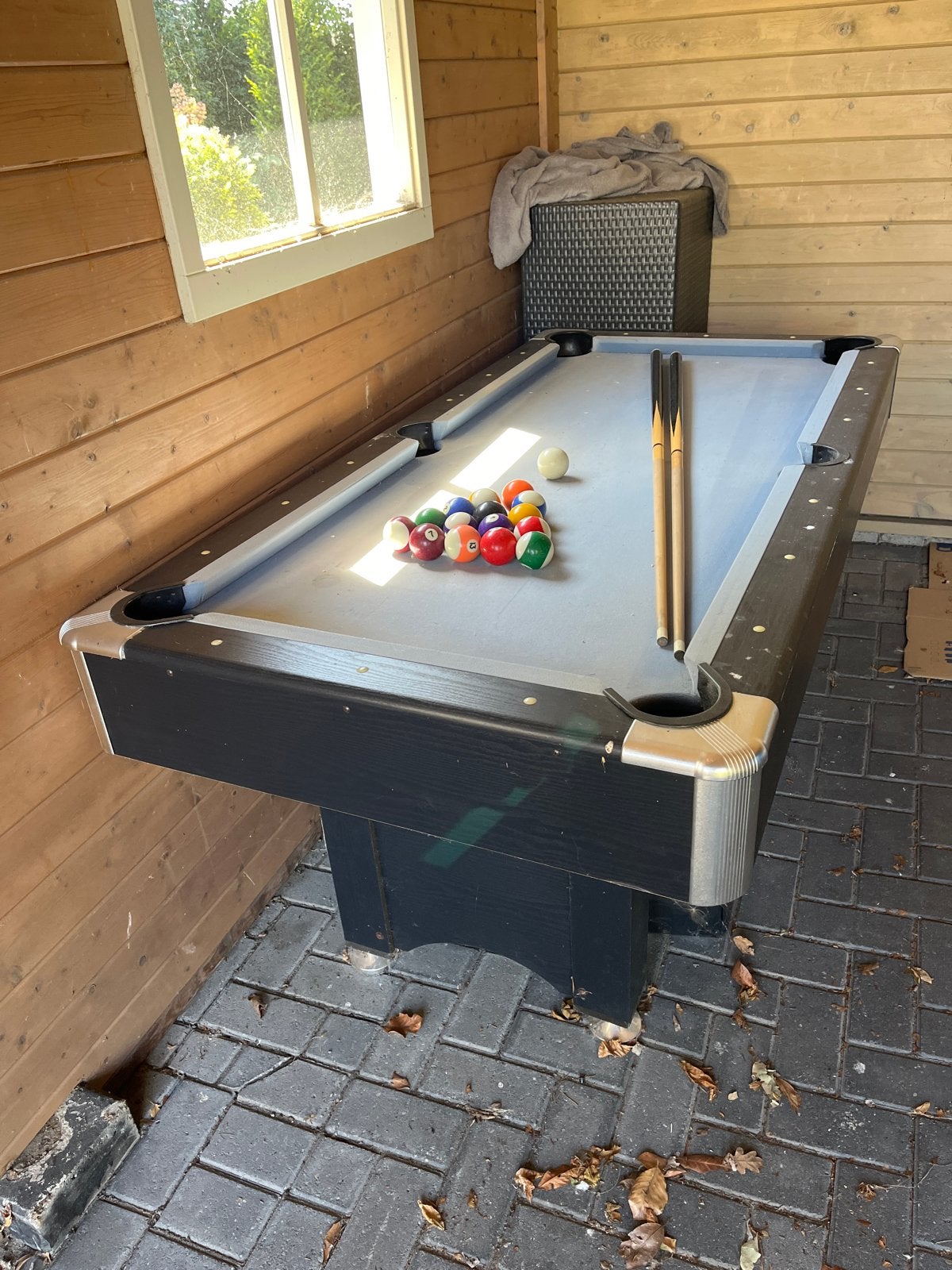 Buckshot Pooltafel - Gebruikt maar in goede staat, Sport en Fitness, Biljarten en Poolen, Ophalen, Gebruikt, Pooltafel