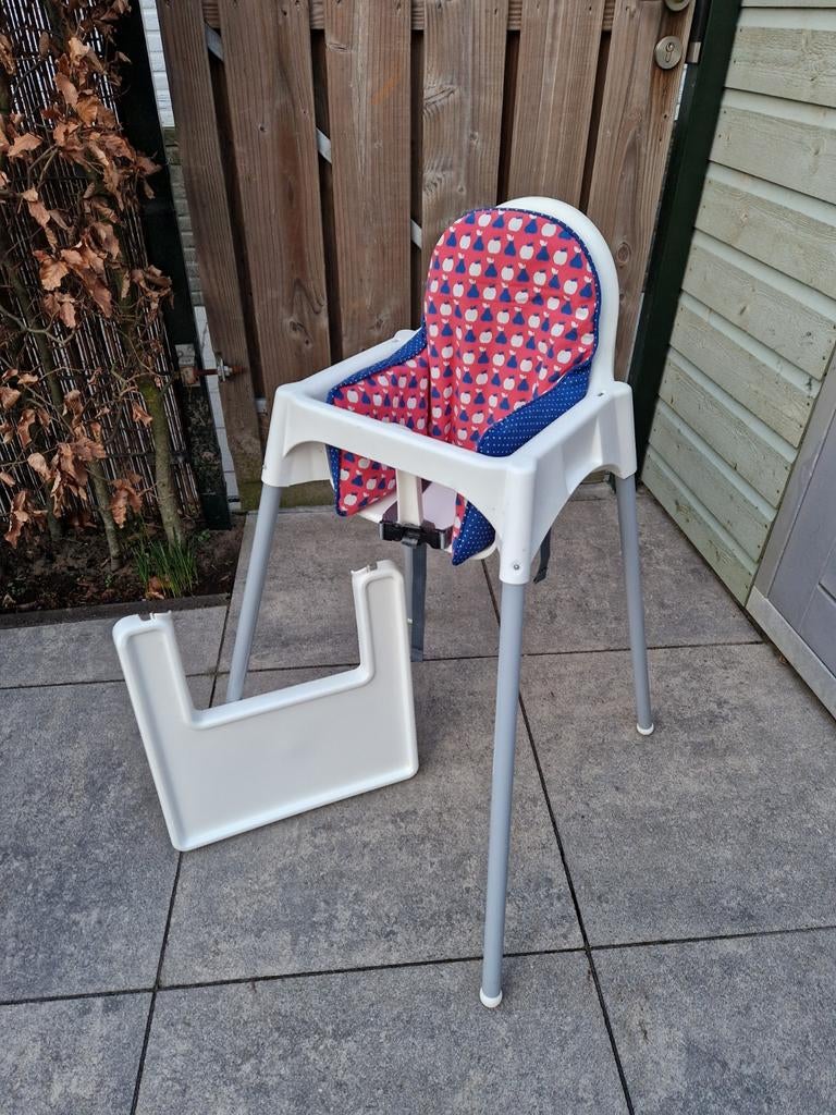 Ikea antilop kinderstoel met blad en opblaasbaar kussen, Ophalen of Verzenden, Overige typen
