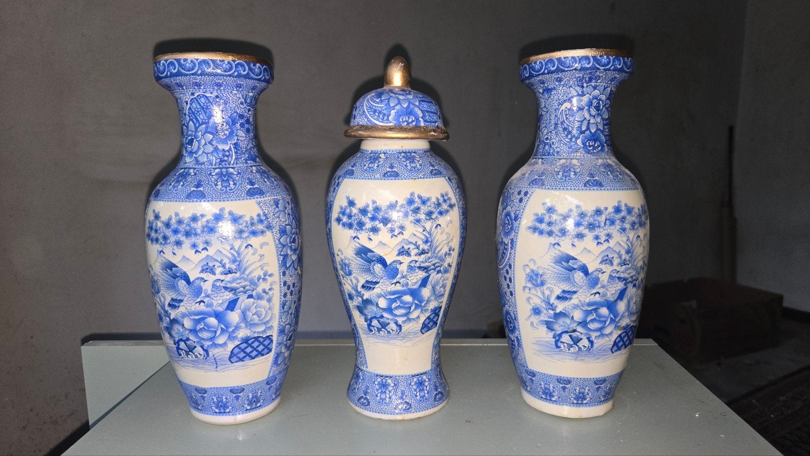 Vintage Japans kaststel, Antiek en Kunst, Antiek | Vazen, Ophalen of Verzenden