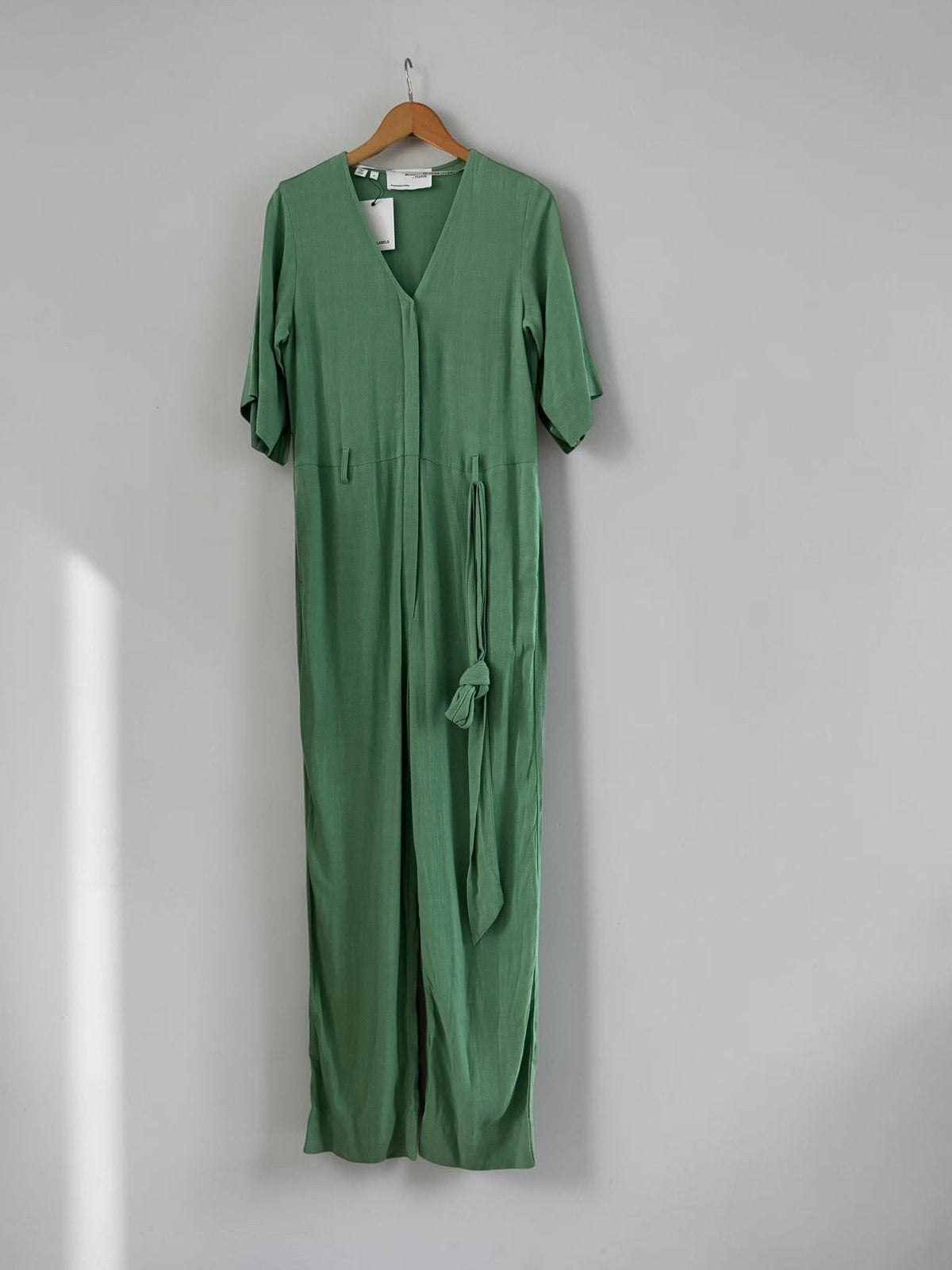 Selected Femme jumpsuit groen maat S small 36 linnen blend, Ophalen of Verzenden, Nieuw, Maat 36 (S), Groen