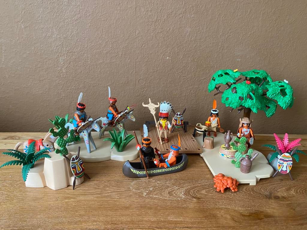 Playmobil indianen set, Ophalen of Verzenden, Gebruikt