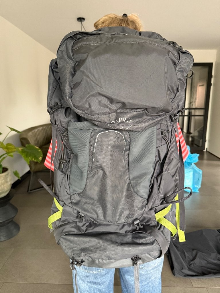 Osprey Atmos AG 65 trekkingrugzak / backpack abyss grey L, 40 cm of meer, Trekking, Zo goed als nieuw, 60 cm of meer