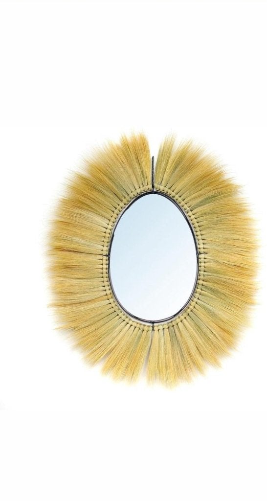 Bazar-Bizar-De-Royal-Spiegel- Naturel-85-cm, Nieuw, Ophalen of Verzenden, Minder dan 100 cm, Ovaal