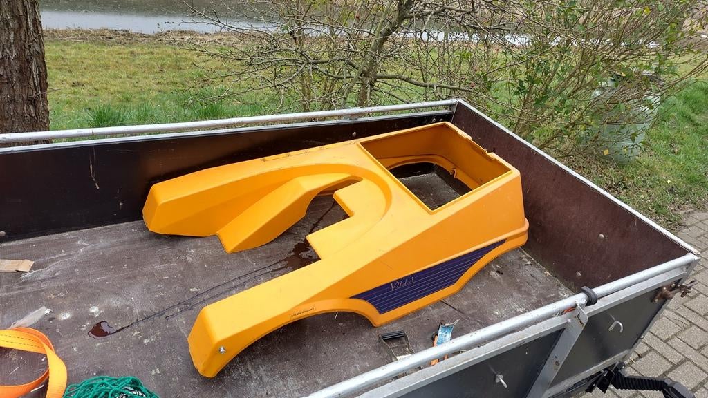 Stiga Villa kap - Oranje motorkap voor zitmaaier, Tuin en Terras, Ophalen, Gebruikt