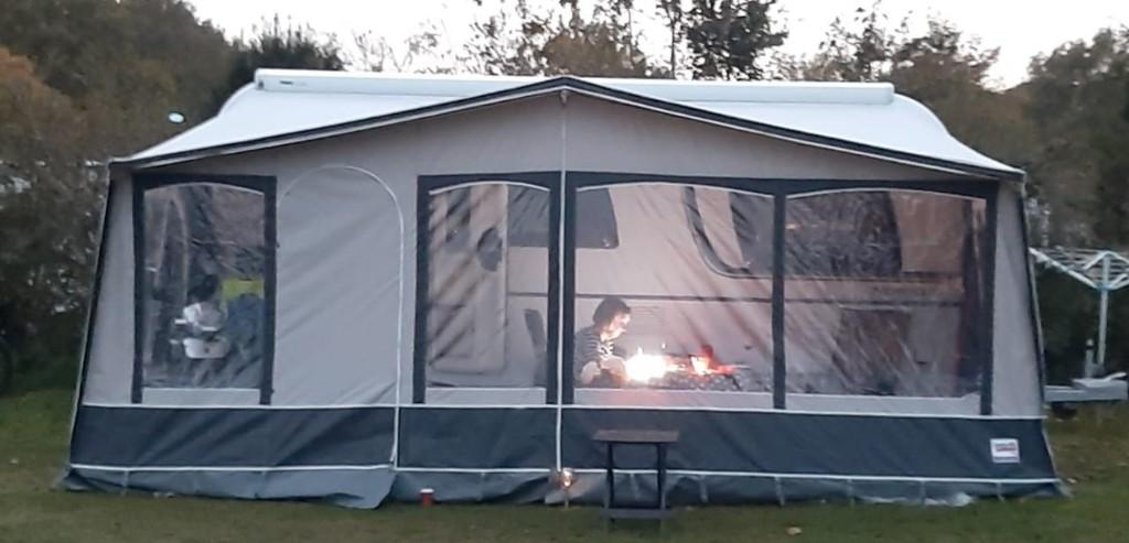Dorema voortent caravan, Caravans en Kamperen, Voortenten en Luifels, Ophalen, Zo goed als nieuw, Dorema