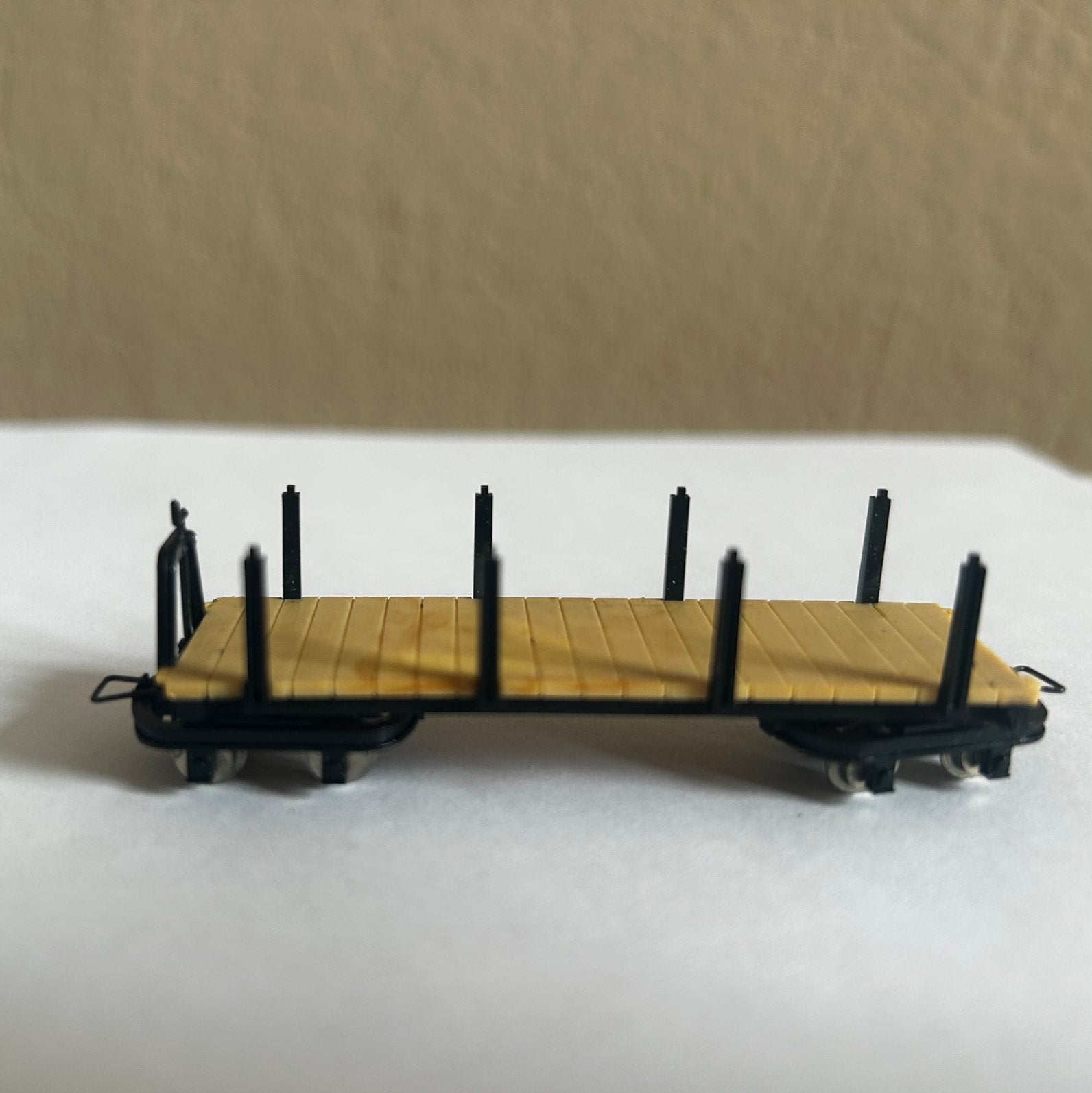 Egger-Bahn / Jouef • Type: Rongenwagen /platte goederenwagen, Gebruikt, Gelijkstroom, Jouef, Wagon