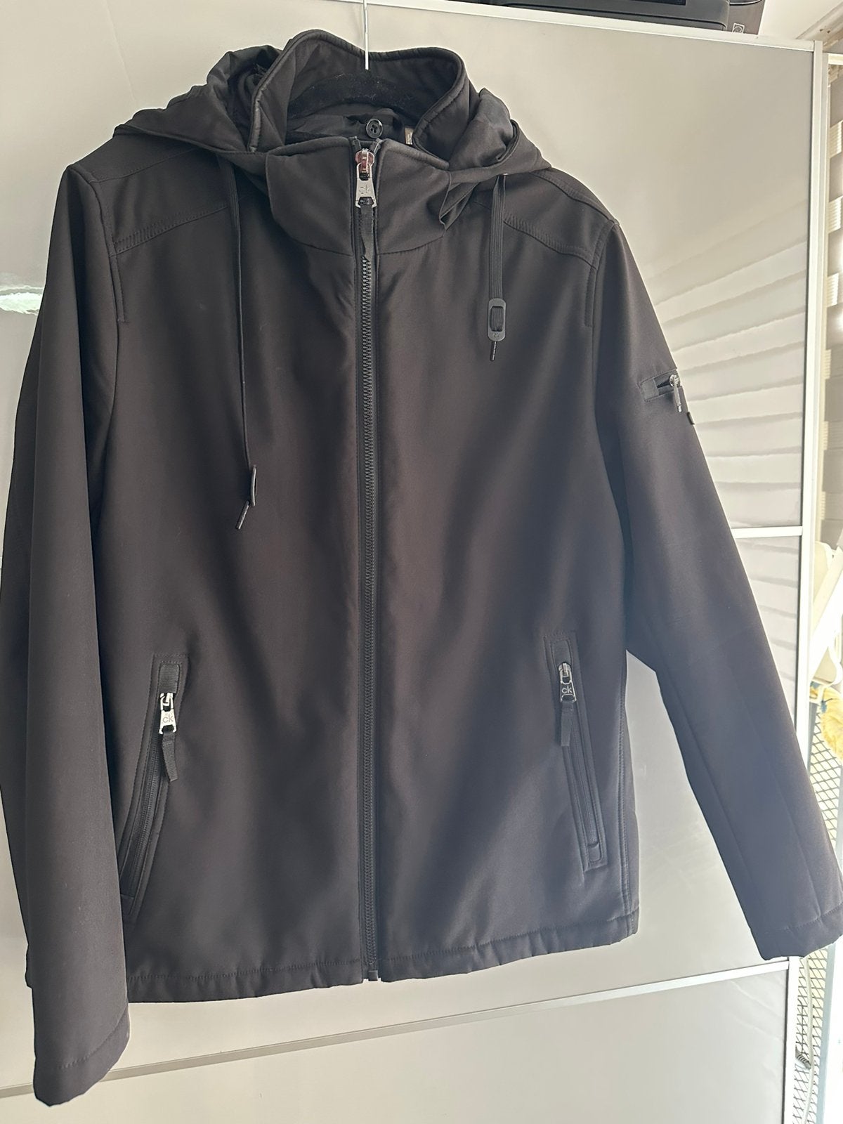 Calvin Klein jas in maat L bijna niet gedragen zwart, Ophalen of Verzenden, Zo goed als nieuw, Zwart