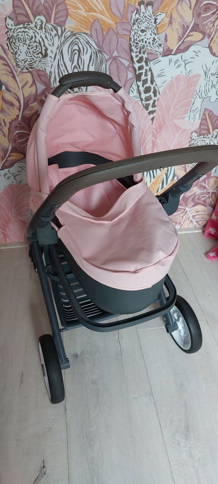 Smoby 3-in-1 Poppenwagen Roze, Ophalen, Zo goed als nieuw, Overige typen, Met wieltjes
