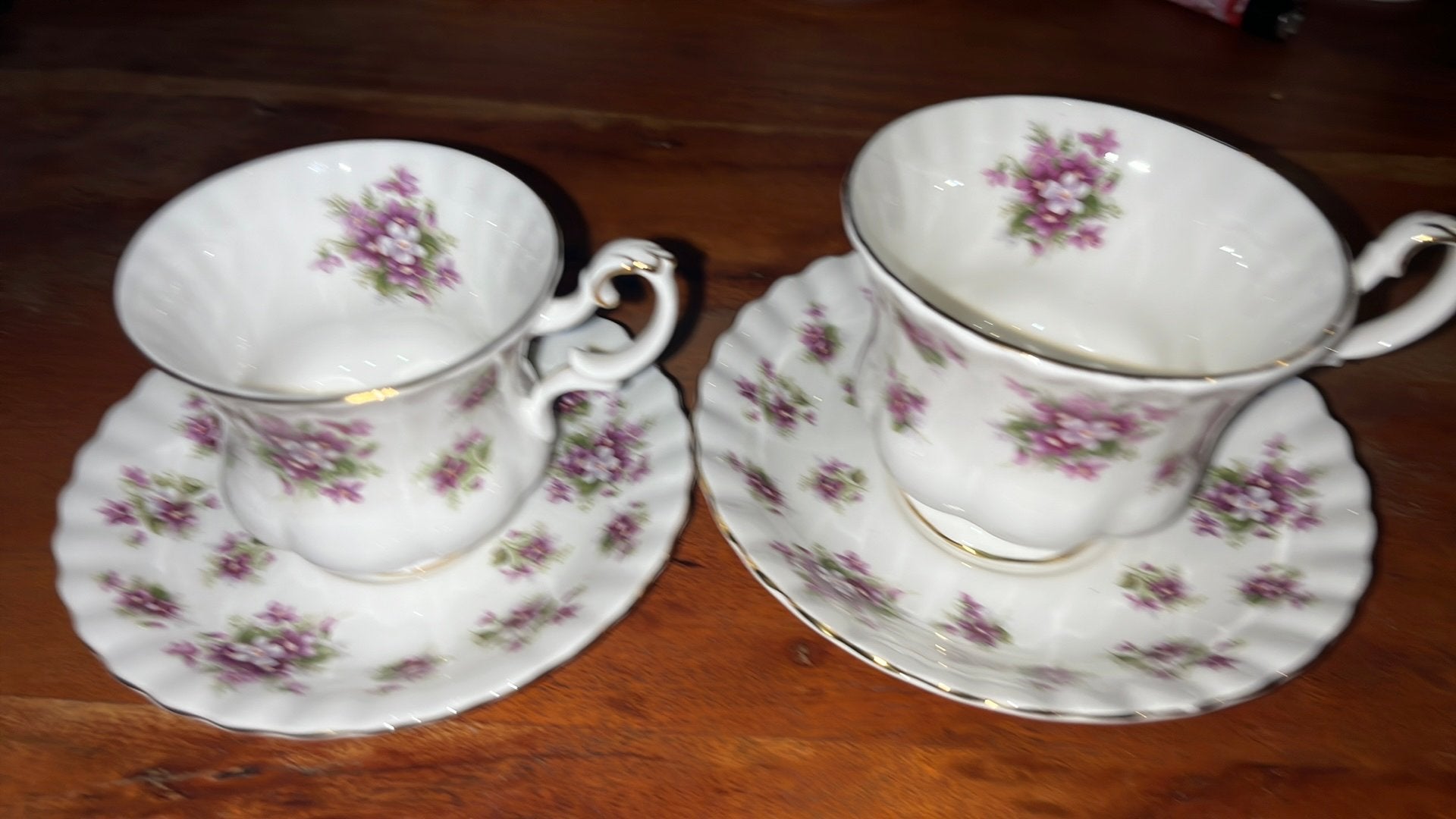Set Royal Albert sweet violets kop en schotel, Ophalen