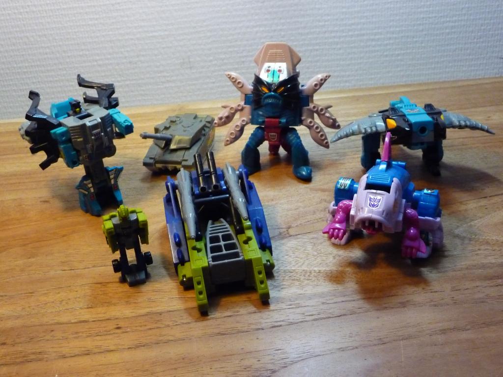 Transformers G1 [4x Seacon compleet +Sparkabot +Micromaster], Verzamelen, Transformers, G1, Ophalen, Gebruikt, Decepticons