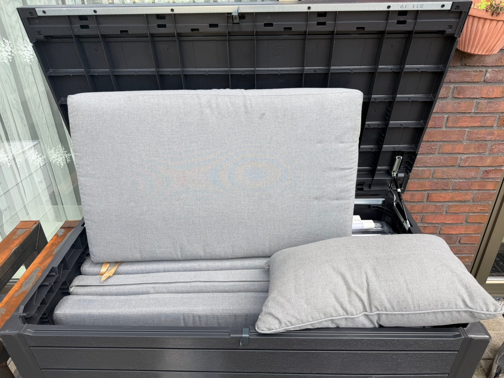 Set 9-Delig Tuinbankkussens Zitkussens Loungebank Kussens, Tuin en Terras, Ophalen, Zo goed als nieuw, Overige materialen