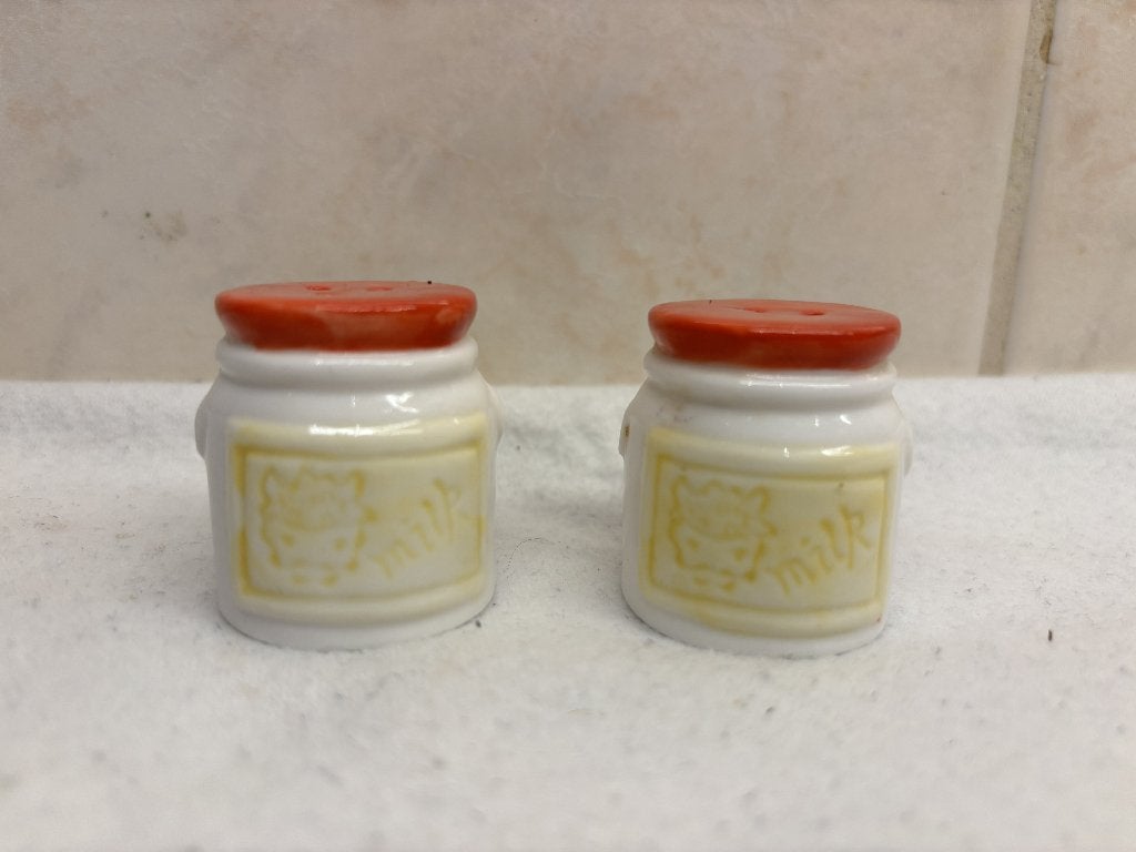 Peper en Zout Vaatjes Melk Busjes, Ophalen of Verzenden