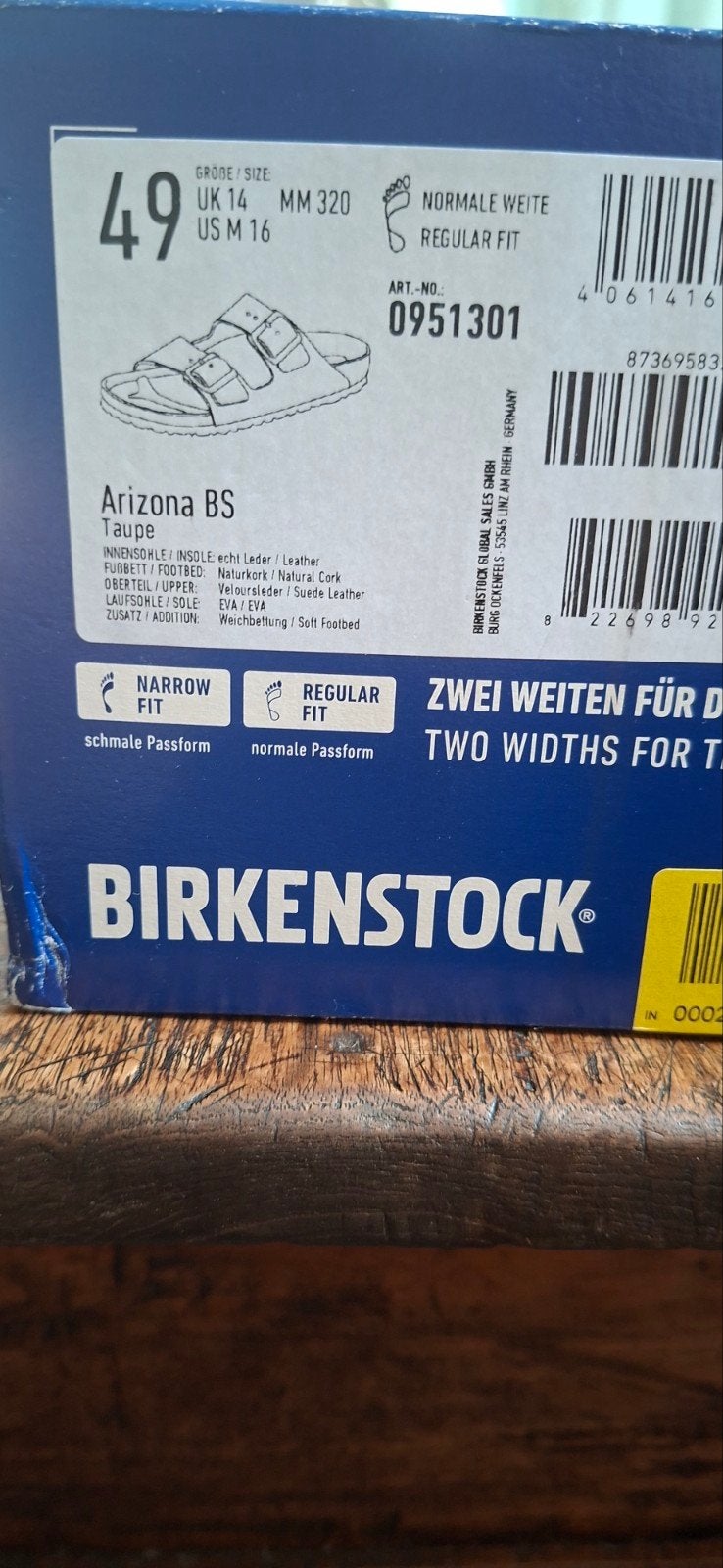 BIRKENSTOCK sandalen nieuw maat 49 (nooit gedragen), Kleding | Heren, Schoenen, Sandalen, Bruin, Nieuw, Ophalen of Verzenden