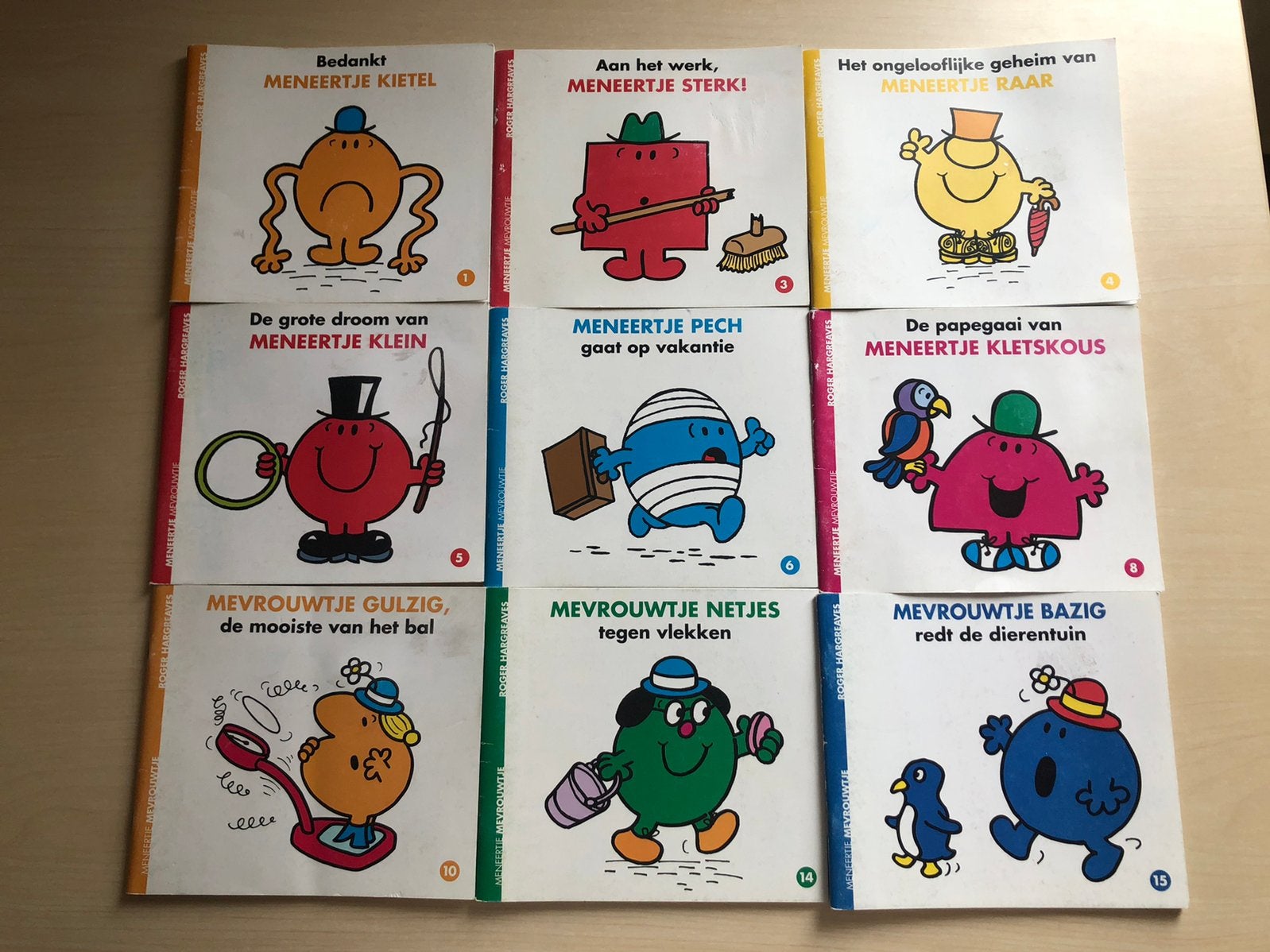 9 verschillende deeltjes van de meneertje/ mevrouwtje serie, Ophalen of Verzenden, Zo goed als nieuw, Fictie algemeen