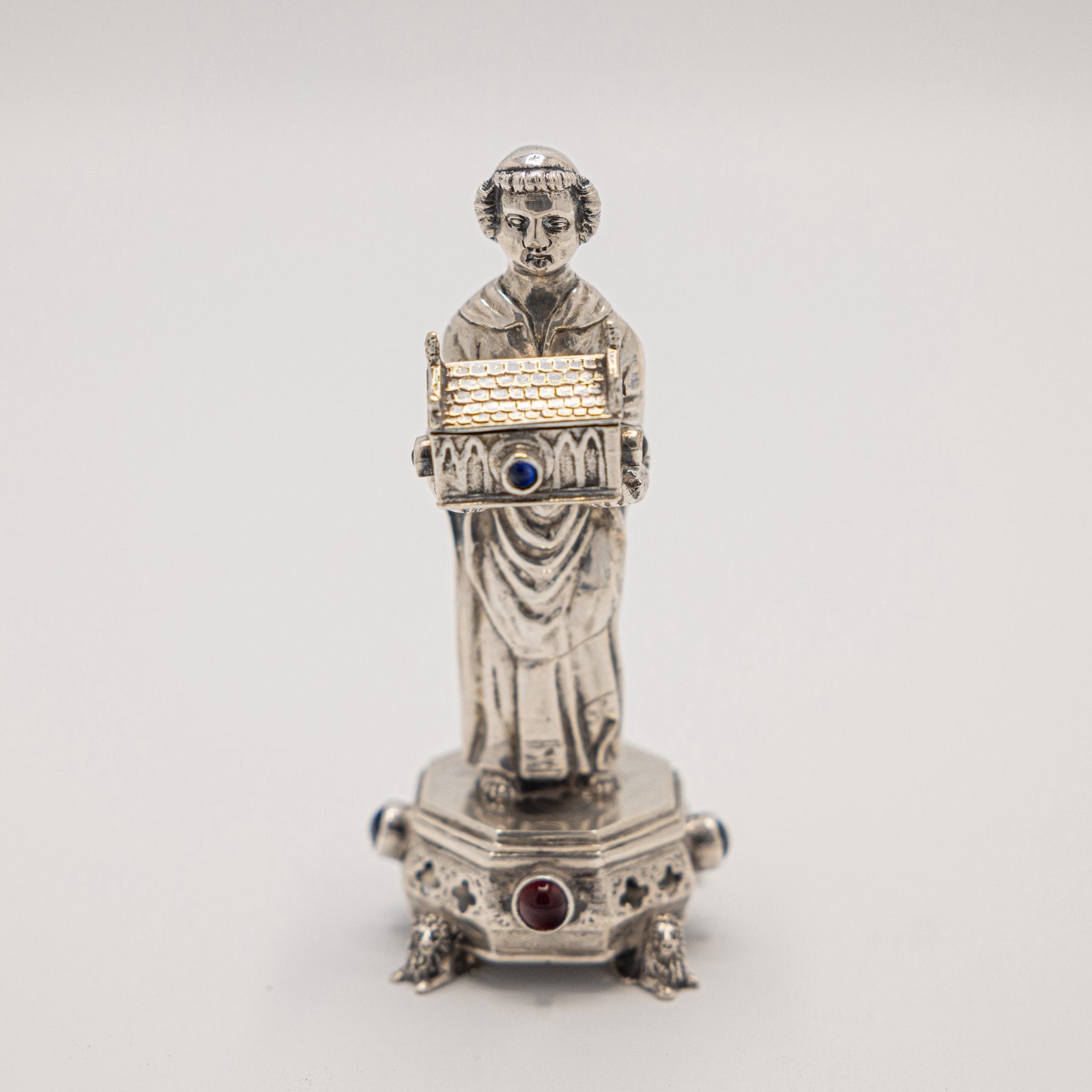 Zilveren reliekhouder, 1868, Hanau, Ophalen of Verzenden, Zilver