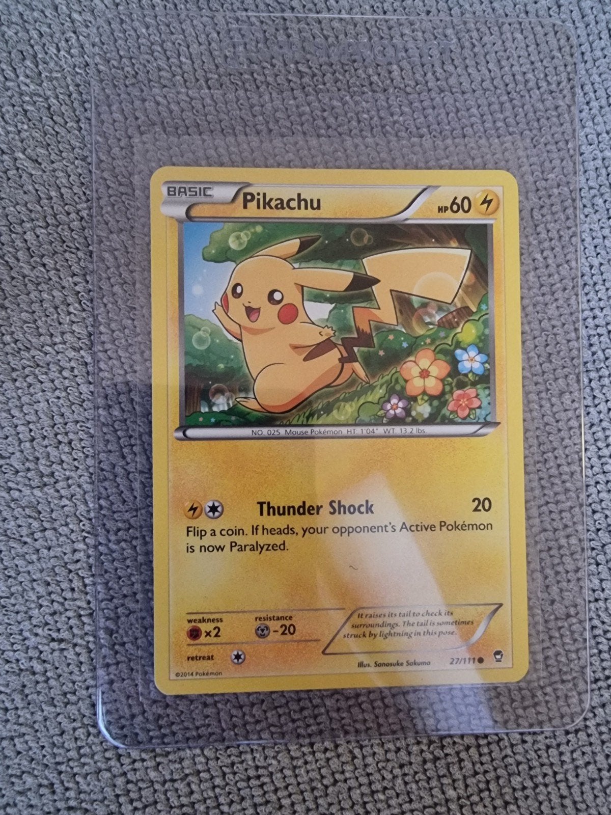 Pokemon Pikachu Furious Fists XY 27/111, Verzenden, Zo goed als nieuw, Losse kaart