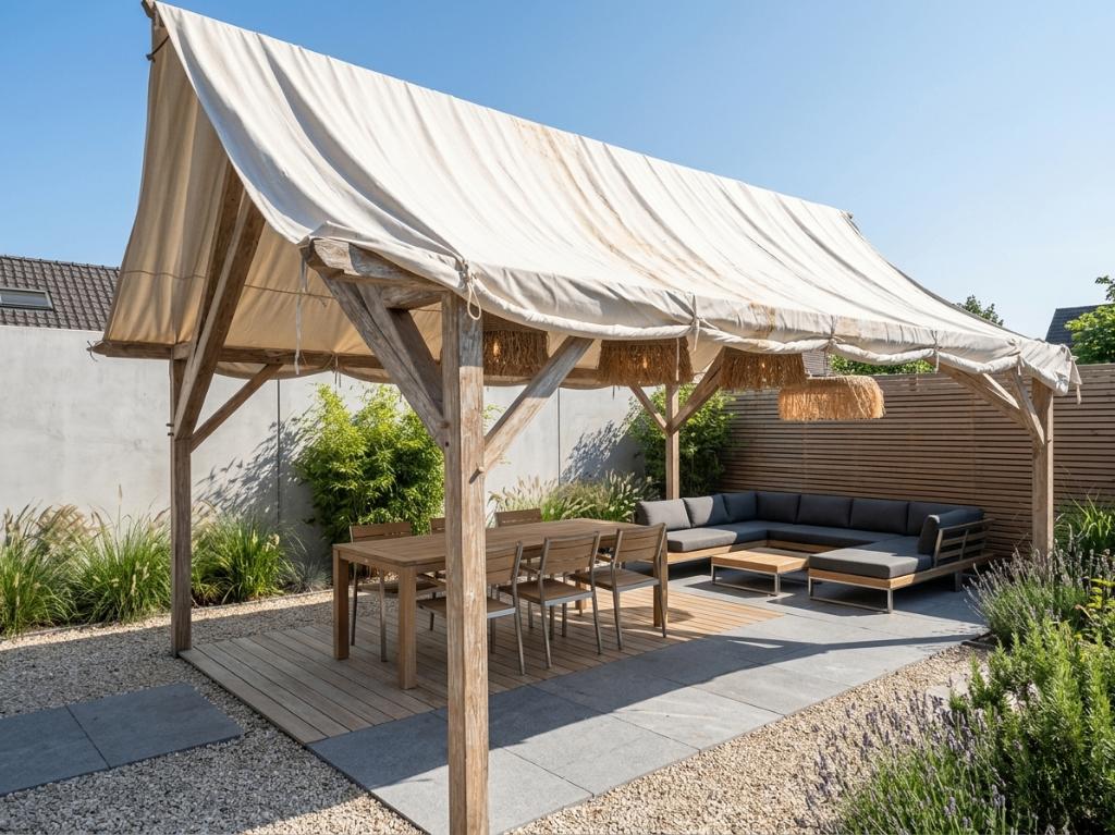 Massief Teakhouten Overkapping / Partytent – Showmodel, Ophalen, Partytent, Minder dan 4 meter, 2 meter of meer