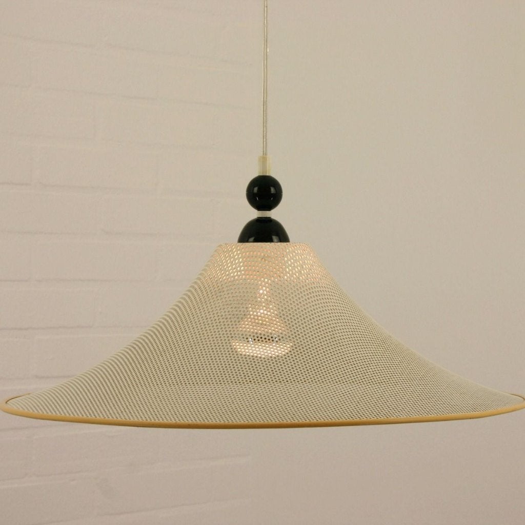 Zeldzame Dutch Design hanglamp van Tjerk Reyenga, Gebruikt, Metaal, Vintage dutch design, E27 (groot)
