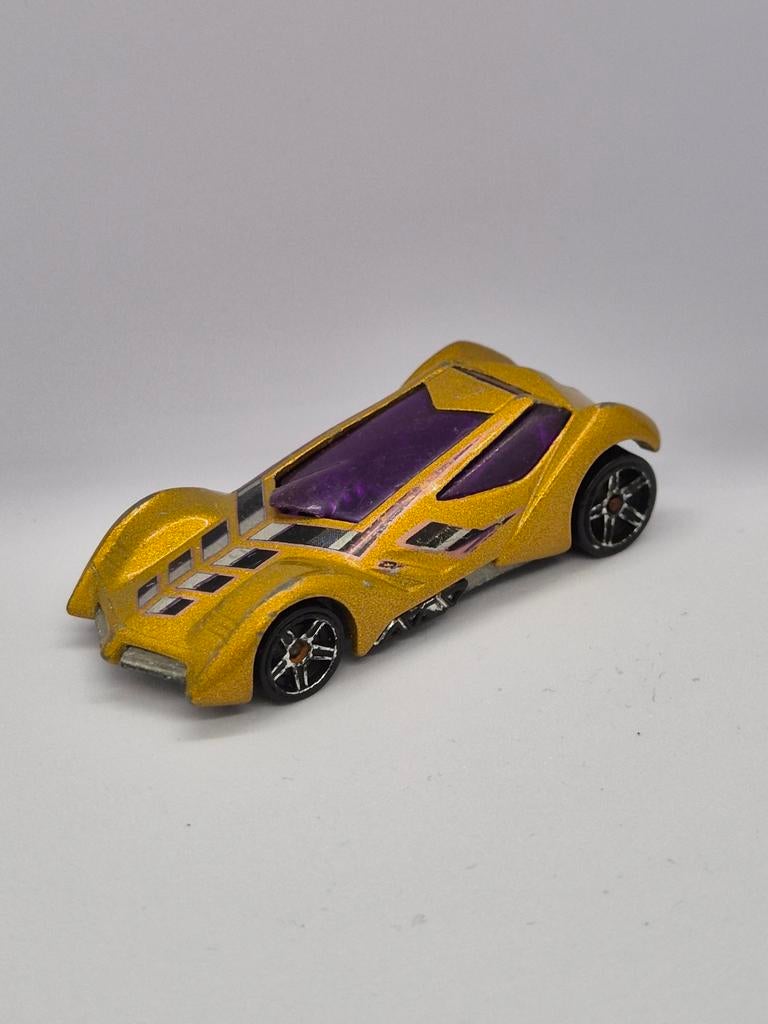 Hot Wheels Sinistra 2002 Mattel Malaysia Goud Paars, Ophalen of Verzenden, Gebruikt, Auto