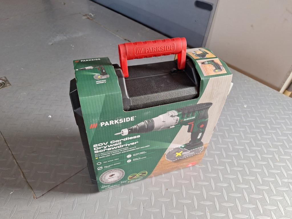 Parkside 20V Accu Gipsplaatschroevendraaier, Ophalen of Verzenden, Nieuw