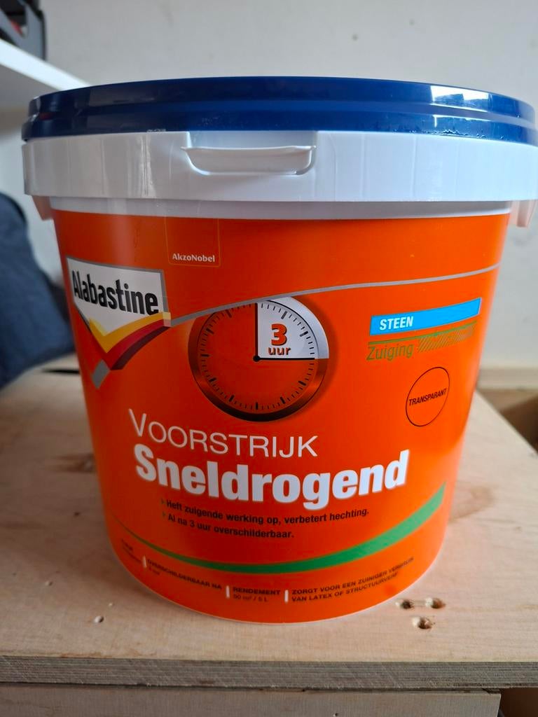 Alabastine Voorstrijk Sneldrogend - 5 liter, Ophalen, Wit