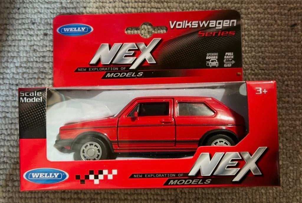 Welly NEX Volkswagen Series Schaalmodel Auto Rood, Ophalen of Verzenden, Nieuw, Auto