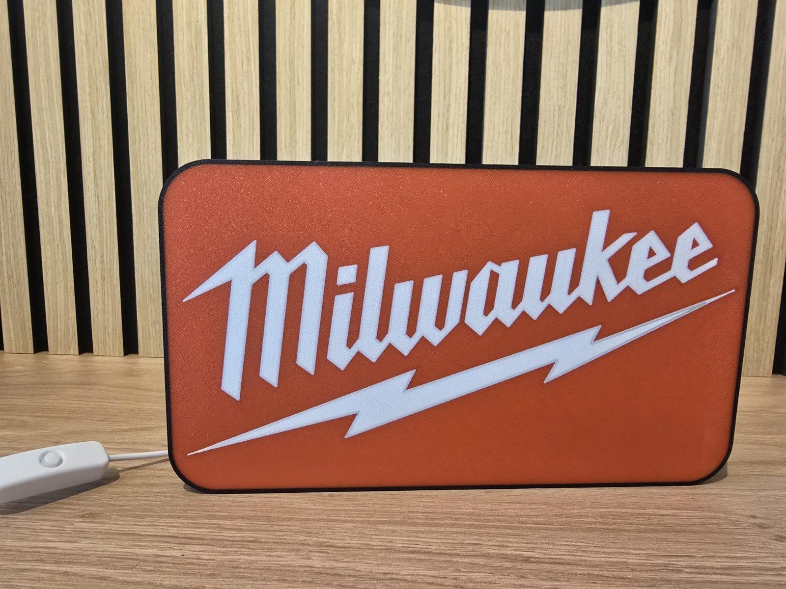 Milwaukee LED Lichtreclame, Met schakelaar, Overige merken, Kunststof, Industrieel