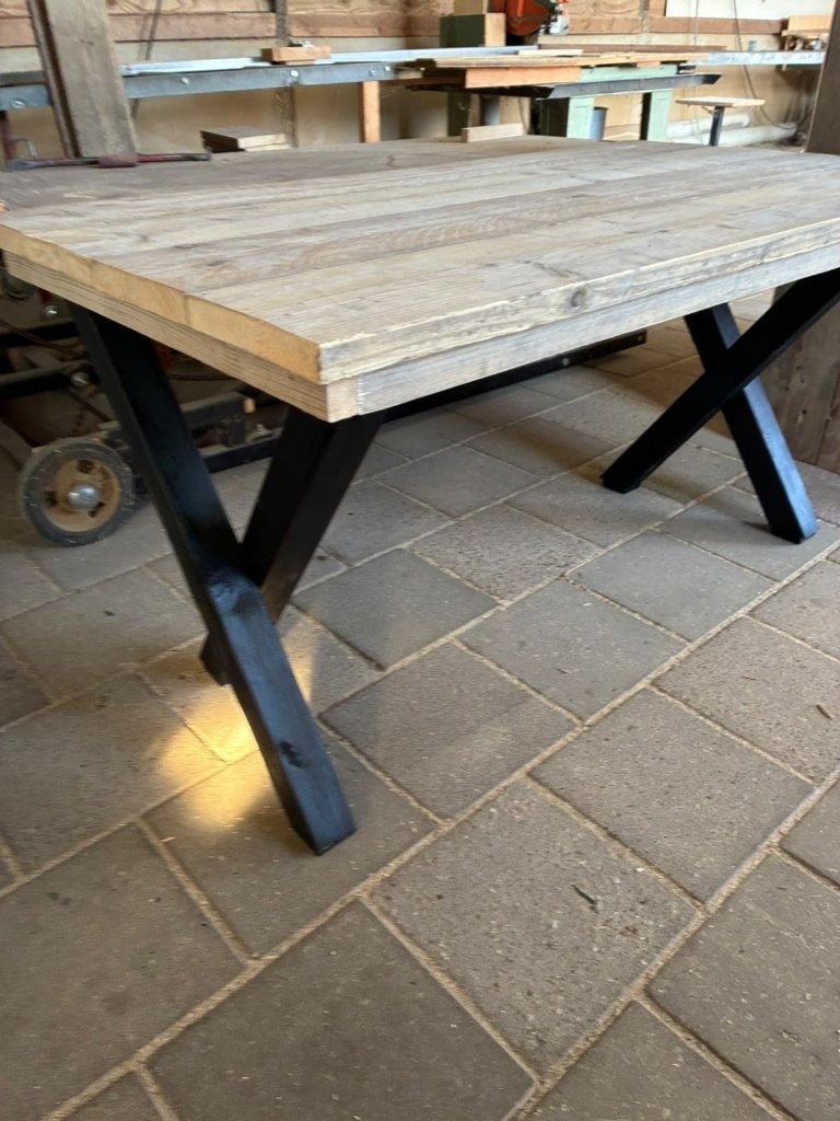 eetkamer tafel van gebr steigerhout, Huis en Inrichting, Ophalen, 100 tot 150 cm, Nieuw, 50 tot 100 cm