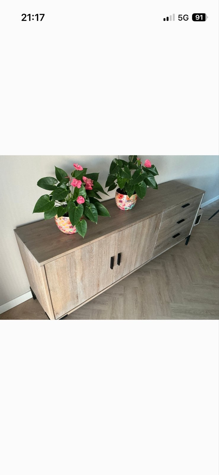 Functionele kast met lades en deuren, Ophalen, Eikenhout, Zo goed als nieuw, 200 cm of meer