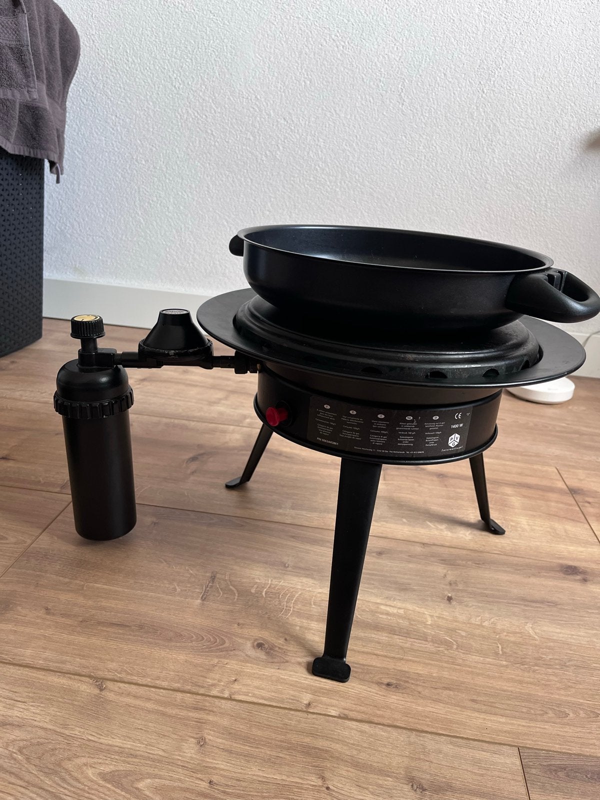 Zibro Grill - Draagbare Gasbarbecue met Pan en Tas, Ophalen of Verzenden, Gebruikt