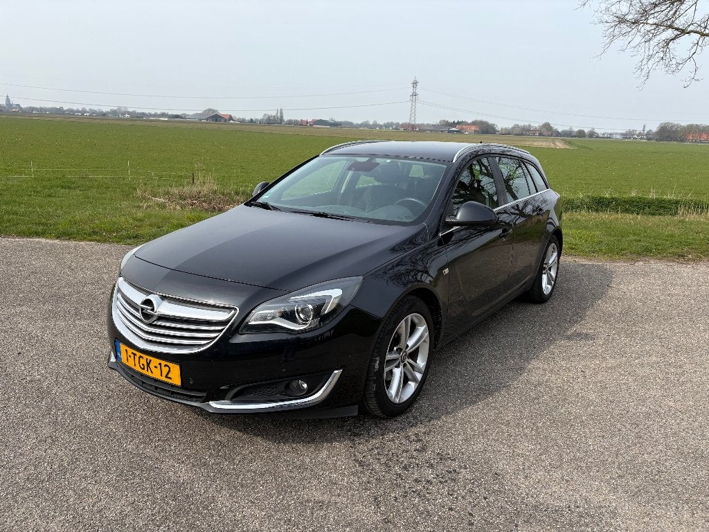 Opel Insignia 1.4 Turbo 103KW Sports Tourer 2014 Zwart, Auto's, Stof, Zwart, 4 cilinders, Zwart