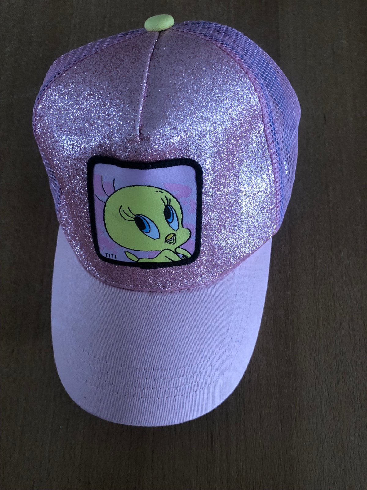 Glitter Roze Pet met Titi (Tweety) - Zo goed als nieuw, Ophalen, Nieuw, Meisje, Pet