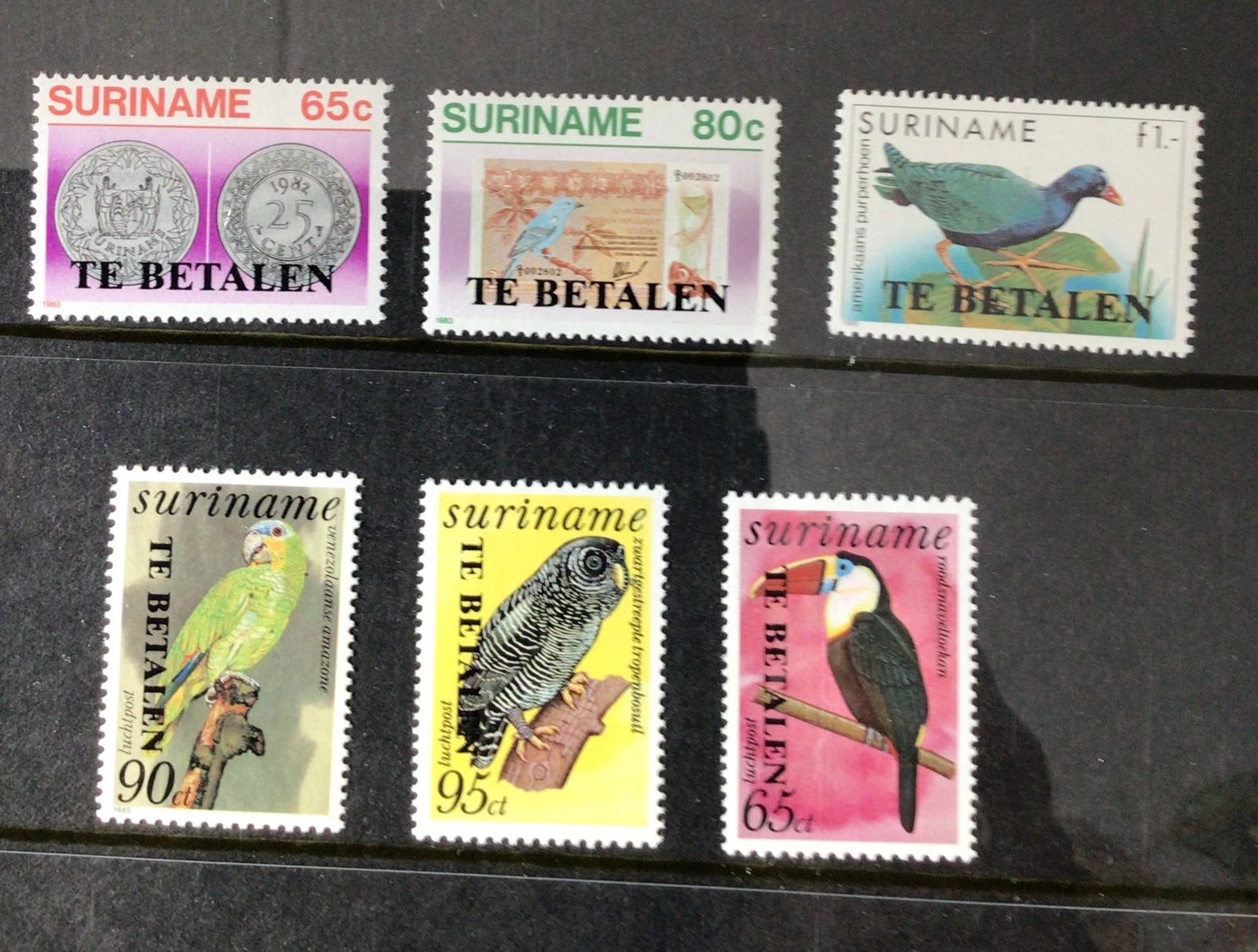 Te koop portzegels Suriname 1 t/m 6 postfris, Verzenden, Postfris